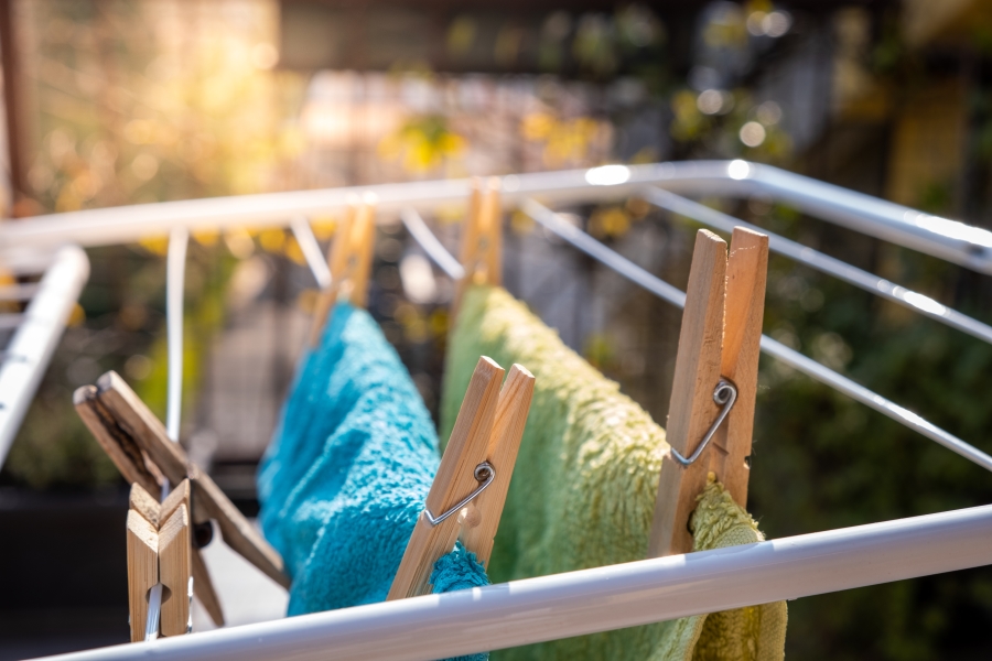Sécher le linge Avec plaisir, mais dehors